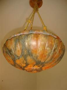 Alabaster Orange Lamp