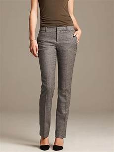 Basketweave Textured Cigarette Trousers