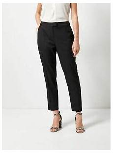 Basketweave Textured Cigarette Trousers