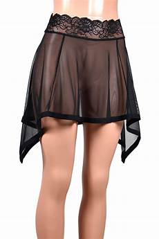 Bonded Velvet Mini Skirt