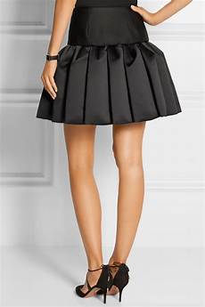 Bonded Velvet Mini Skirt