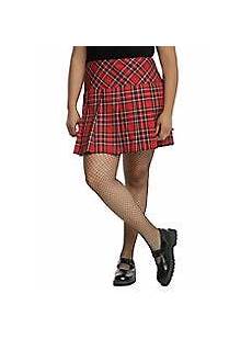 Buckle Flannel Kilt Skort
