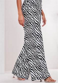 Disk Print Wide Leg Trousers