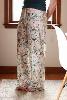 Disk Print Wide Leg Trousers
