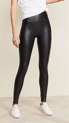 Faux Leather Waistband Trousers