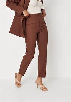 Floral Print Scuba Cigarette Trousers