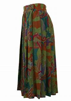 Foil Pleated Midi Skirt