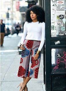 Geo Print Cigarette Trousers