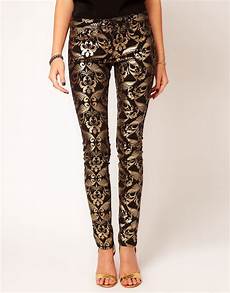 Geo Print Cigarette Trousers