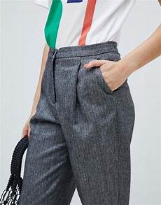 Herringbone Peg Trousers