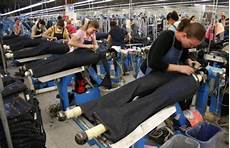 Jeans manufacturing machines