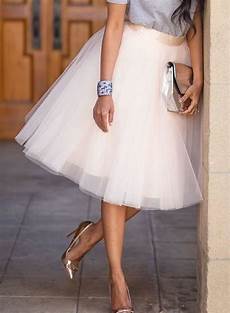 Layered Mesh Prom Skirt