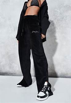 Leather-Look Seam Detail Joggers