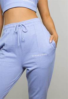 Leather-Look Seam Detail Joggers