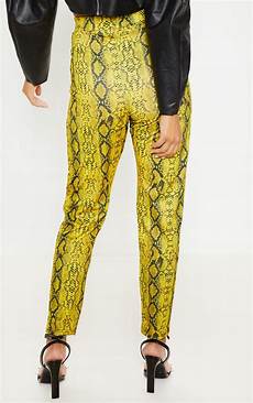 Metallic Snake Cigarette Trousers