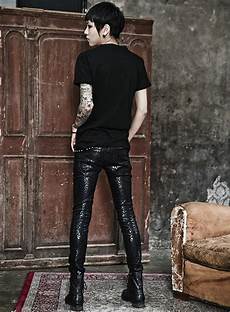 Metallic Snake Cigarette Trousers