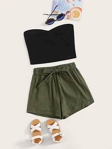 Monochrome Gingham Tube Skirt