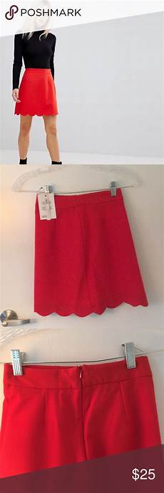 Petite Checked Zip A-Line Skirt