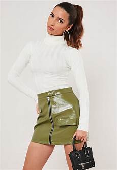Petite Checked Zip A-Line Skirt