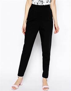 Petite Crepe Peg Leg Trousers