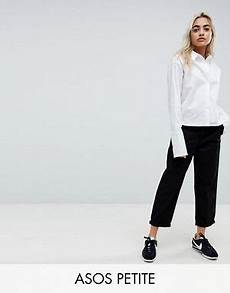 Petite Laundry Check Cigarette Trousers