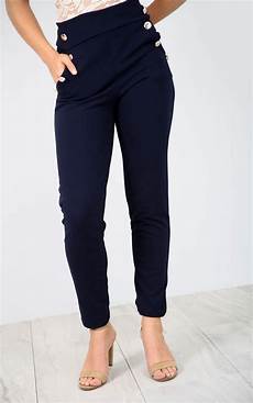Petite Stitich Cigarette Trousers