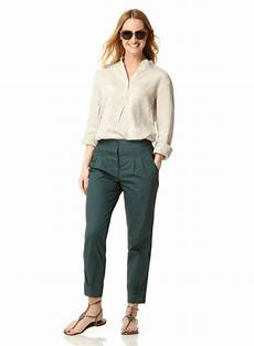Pleat Pinstripe Trousers