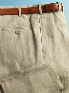 Pleat Pinstripe Trousers