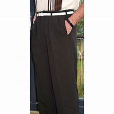 Pleat Pinstripe Trousers