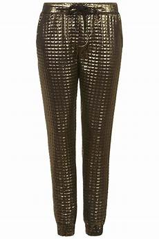 Quilted Metallic Joggers