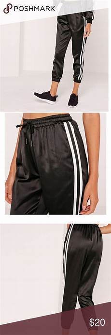 Satin Side Stripe Luxe Joggers