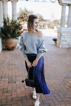 Sequin Pleated Midi Skirt