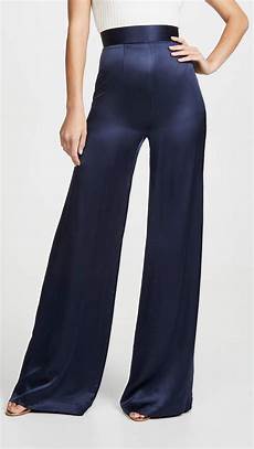 Silk Taffeta Wide Leg Trousers