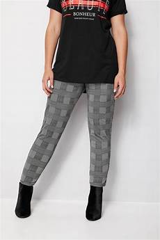 Textured Check Treggings