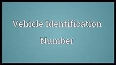 Vehicle Identification