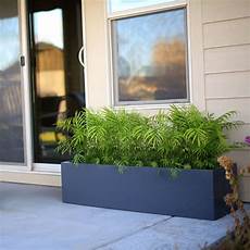 White Fiberglass Planter