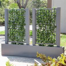White Fiberglass Planter